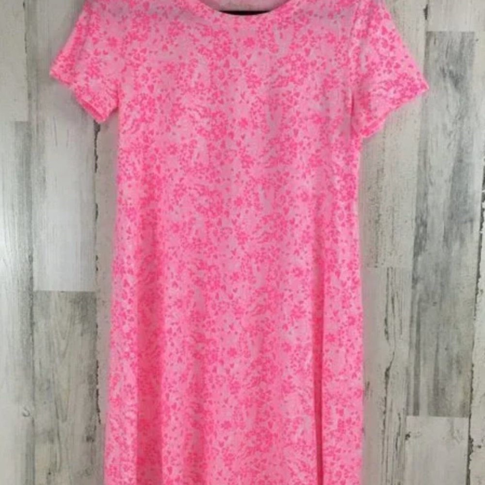lilly Pulitzer cody short sleeve dress pink shandy